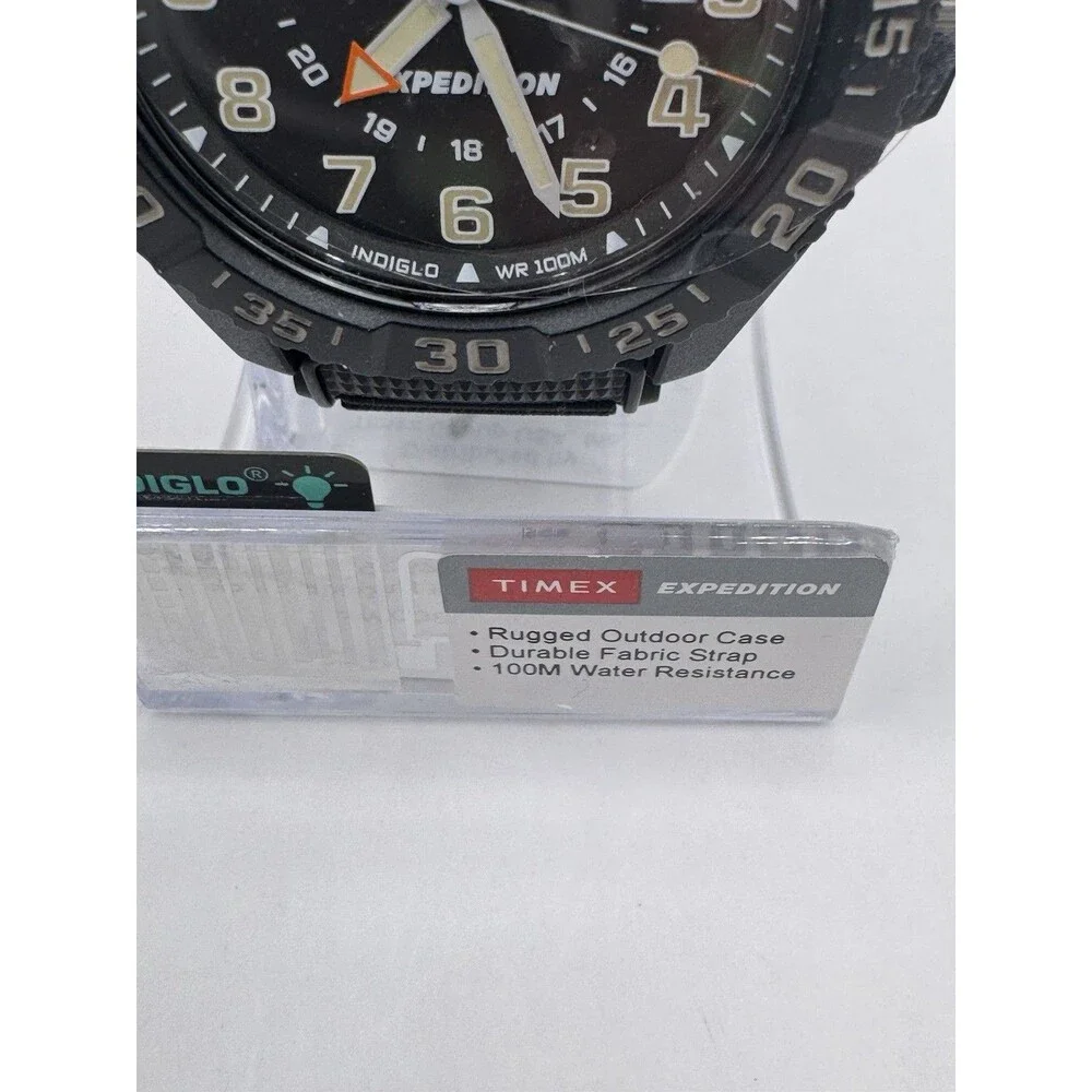 Mens Timex Expedition Acadia Rugged 42mm Mixed Fabric Strap Watch TW4B26 New